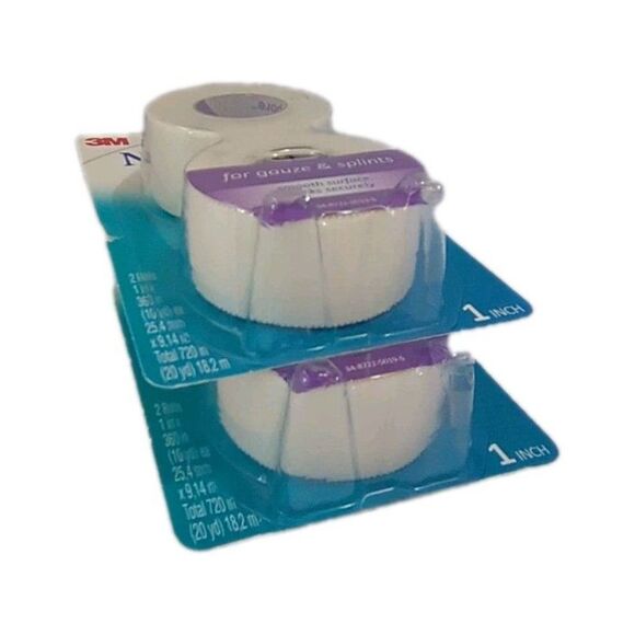 (2 Packs) Nexcare Durable Cloth Tape, 1 in x 10 yd, 2 Count NEW - Picture 8 of 8